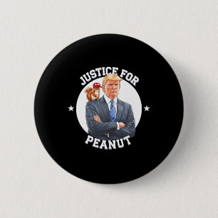 Justice For Peanut The Squirrel – Christmas Xmas S 6 Cm Round Badge