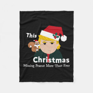 Justice For Peanut The Squirrel – Christmas Xmas S Fleece Blanket