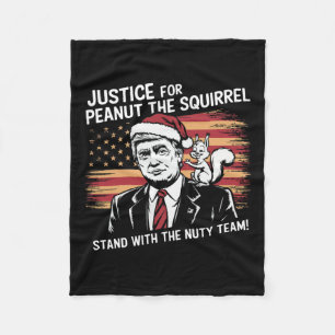 Justice For Peanut The Squirrel – Christmas Xmas S Fleece Blanket