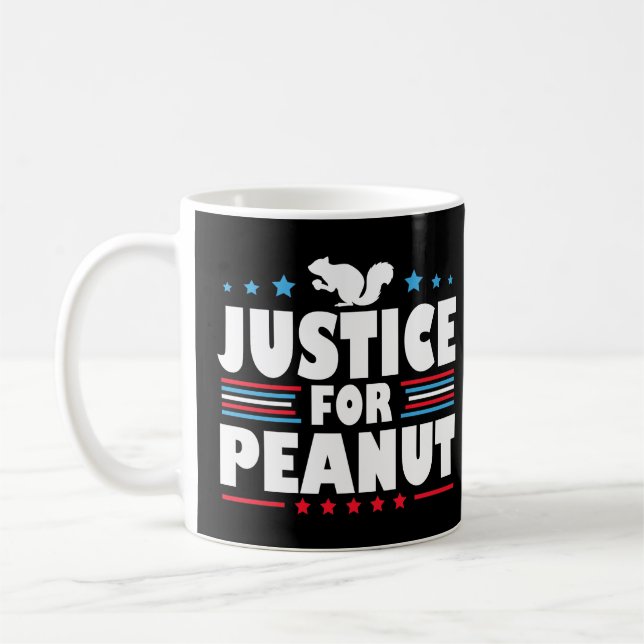 Justice For Peanut The Squirrel Coffee Mug (Left)