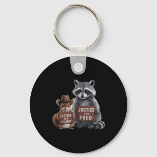 Justice For Peanut The Squirrel Justice For Fred T Key Ring