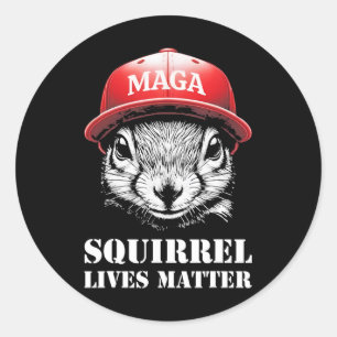 Justice For Peanut The Squirrel Lives Problem Vote Classic Round Sticker