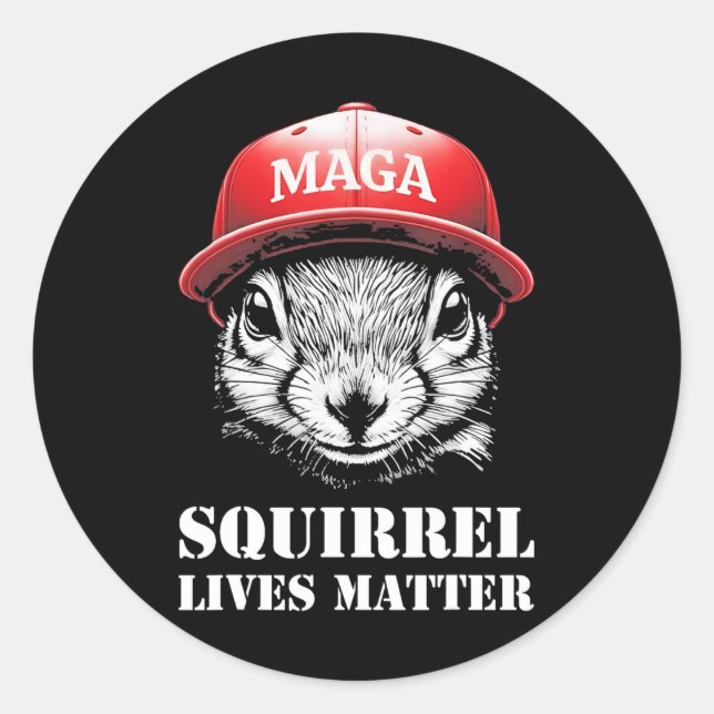 Justice For Peanut The Squirrel Lives Problem Vote Classic Round Sticker (Front)