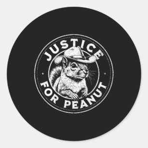 Justice For Peanut The Squirrel - P’nut Pnut Peanu Classic Round Sticker