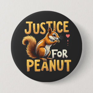 Justice For Peanut The Squirrel P’nut PNut Peanut 7.5 Cm Round Badge