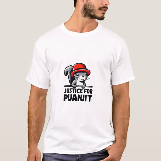 Justice for Peanut: The Squirrel’s Story T-Shirt (Front)