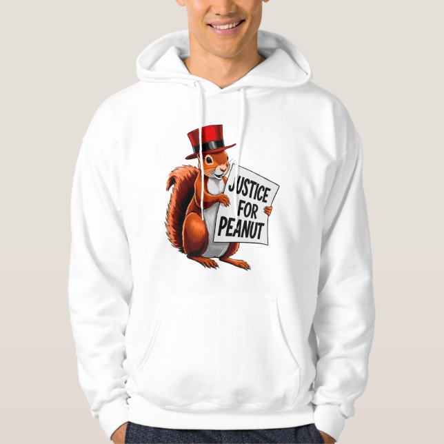 Justice For Peanut The Squirrel - Squirrel Lover Hoodie (Front)