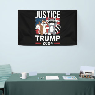 Justice For Peanut Win Trump 2024 Banner