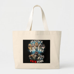 Justice For Vicktims Large Tote Bag