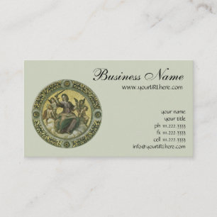 Justice (fresco in the Vatican) by Raphael Business Card