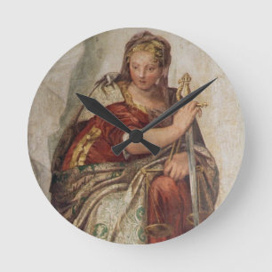 Justice, from the walls of the sacristy (fresco) round clock