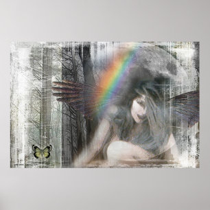 Justice Howling at the Moon by Gregory Gallo Poster