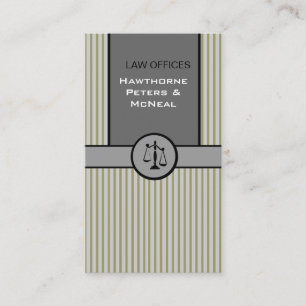 Justice In Stripes. Attorney Attorney Law Offices Business Card