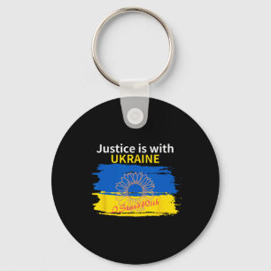 Justice Is With Ukraine. I Stand With Key Ring