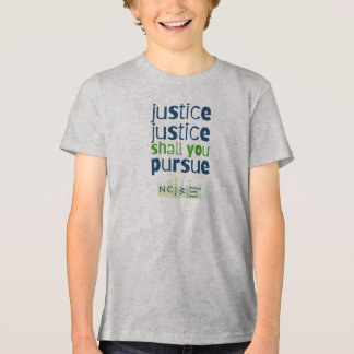 Justice, Justice Shall You Pursue Kid's T-Shirt Tri-Blend Shirt
