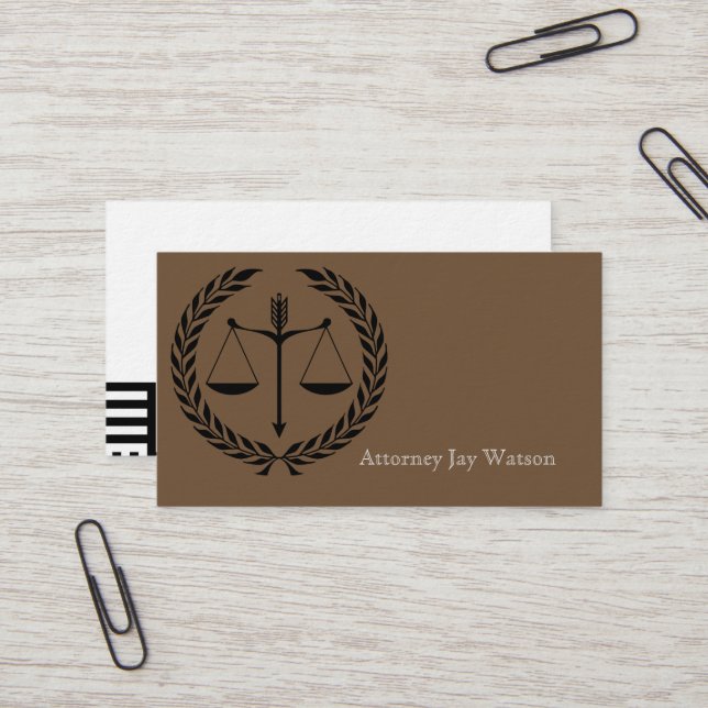 Justice Law Office Personalise Destiny Destiny'S Business Card (Front/Back In Situ)