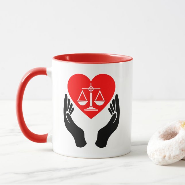 Justice Law Office Personalise Destiny Destiny'S Mug (With Donut)