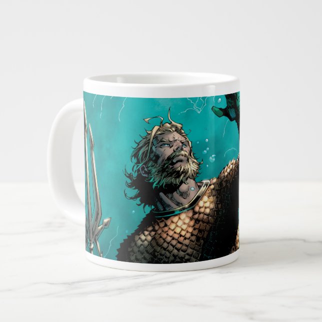 Justice League #10 Aquaman Drowned Earth Variant Large Coffee Mug (Front Left)