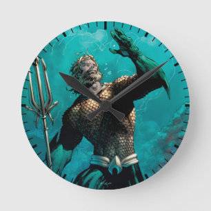 Justice League #10 Aquaman Drowned Earth Variant Round Clock