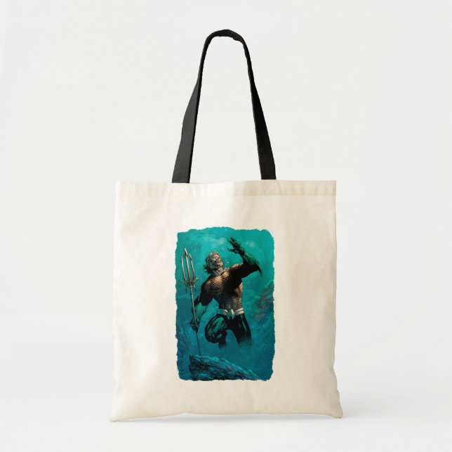 Justice League #10 Aquaman Drowned Earth Variant Tote Bag (Front)