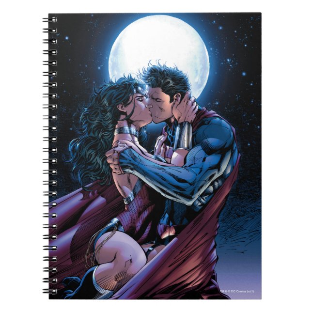 Justice League #12 Wonder Woman & Superman Kiss Notebook (Front)