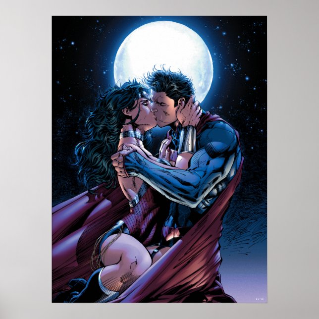 Justice League #12 Wonder Woman & Superman Kiss Poster (Front)