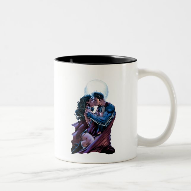 Justice League #12 Wonder Woman & Superman Kiss Two-Tone Coffee Mug (Right)