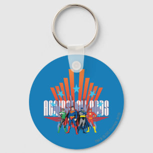 Justice League "Against All Odds" Key Ring