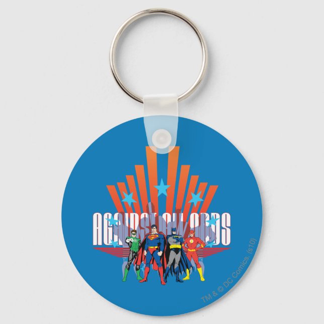 Justice League "Against All Odds" Key Ring (Front)