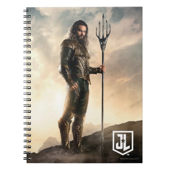 Justice League | Aquaman On Battlefield Notebook (Front)
