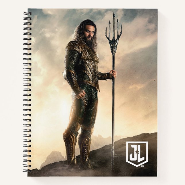 Justice League | Aquaman On Battlefield Notebook (Front)