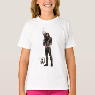 Justice League   Aquaman On Battlefield T-Shirt