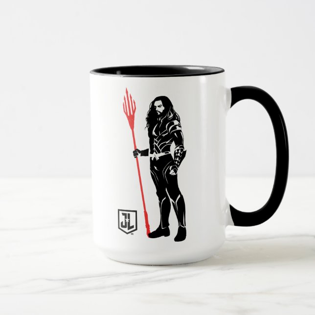 Justice League | Aquaman Pose Noir Pop Art Mug (Right)
