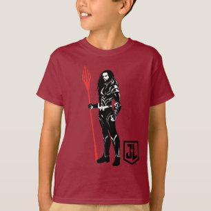 Justice League   Aquaman Pose Noir Pop Art T-Shirt