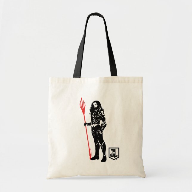 Justice League | Aquaman Pose Noir Pop Art Tote Bag (Front)