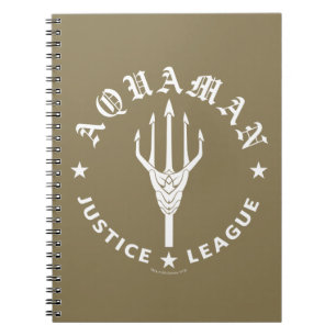 Justice League Aquaman Retro Trident Emblem Notebook