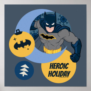 Justice League Batman Holiday Bauble Poster