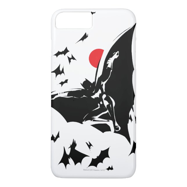 Justice League | Batman in Cloud of Bats Pop Art Case-Mate iPhone Case (Back)