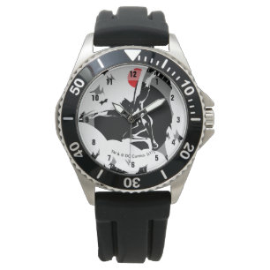 Justice League Batman in Cloud of Bats Pop Art Watch