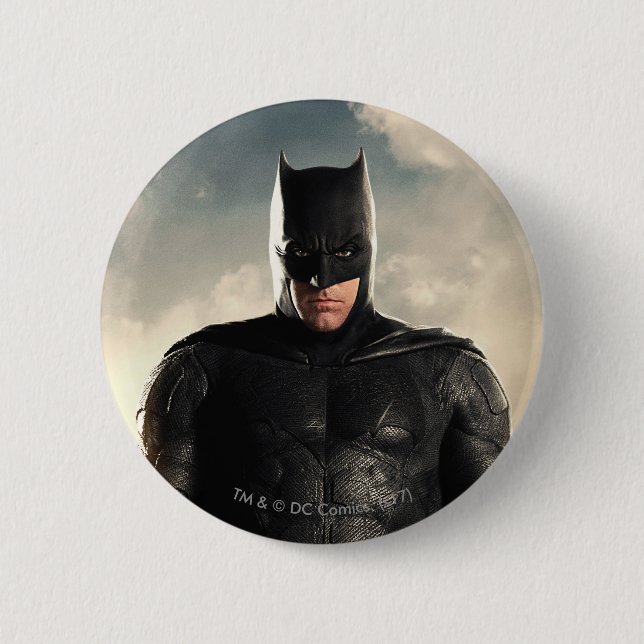 Justice League | Batman On Battlefield 6 Cm Round Badge (Front)