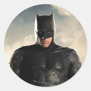 Justice League   Batman On Battlefield Classic Round Sticker
