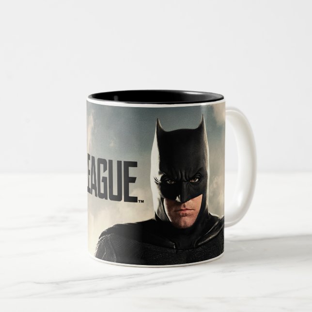 Justice League | Batman On Battlefield Two-Tone Coffee Mug (Front Right)