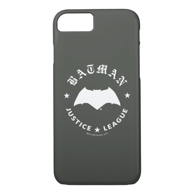 Justice League | Batman Retro Bat Emblem Case-Mate iPhone Case (Back)