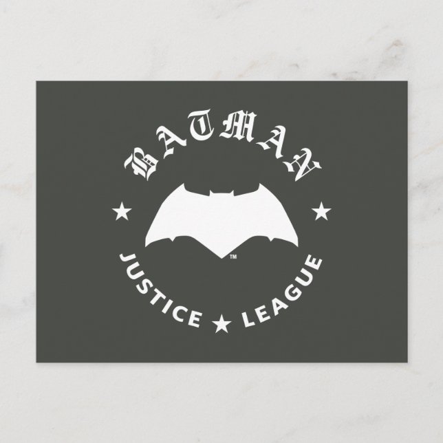 Justice League | Batman Retro Bat Emblem Postcard (Front)