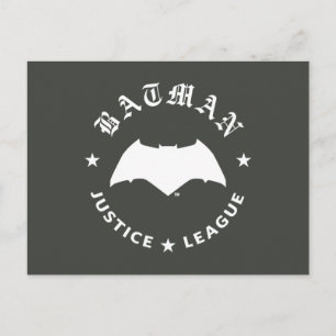 Justice League   Batman Retro Bat Emblem Postcard