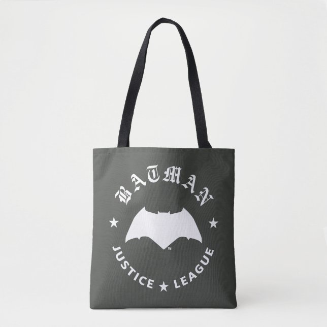 Justice League | Batman Retro Bat Emblem Tote Bag (Front)