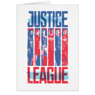 Justice League Blue & Red Group Pop Art
