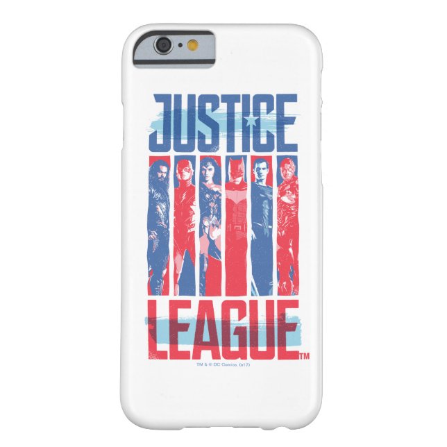 Justice League | Blue & Red Group Pop Art Case-Mate iPhone Case (Back)