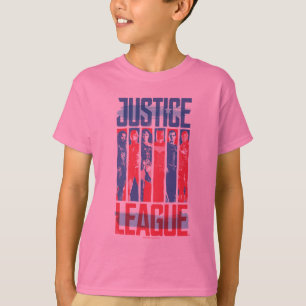 Justice League   Blue & Red Group Pop Art T-Shirt