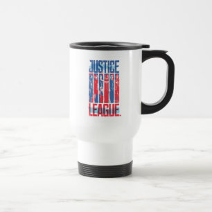 Justice League   Blue & Red Group Pop Art Travel Mug